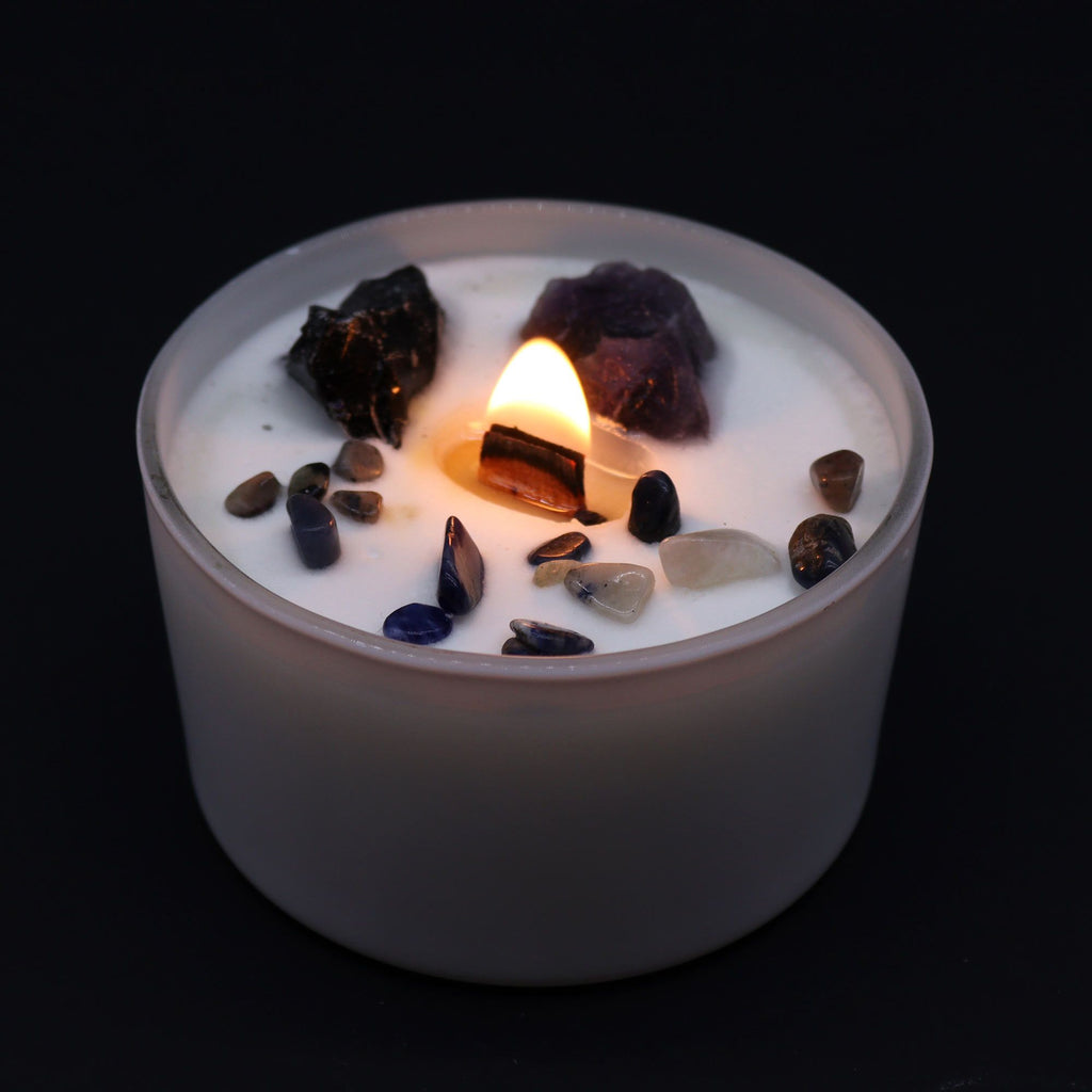 Solar Plexus Chakra Crystal Candle - Deep in the Forest – view 2