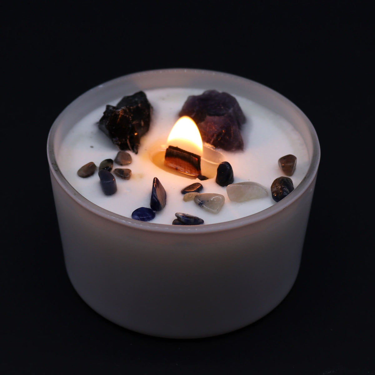 Solar Plexus Chakra Crystal Candle - Deep in the Forest – view 2
