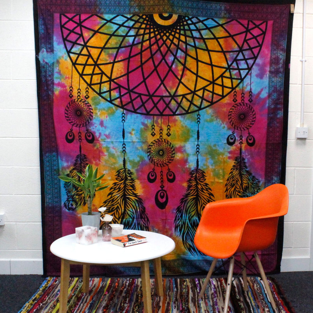 Double Cotton Bedspread & Wall Hanging - Dreamcatcher 230x200cm – view 3