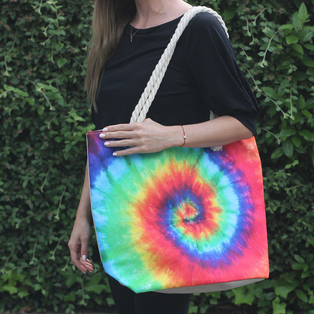 Psychedelic Splash Beach Bag in Nature Vibe