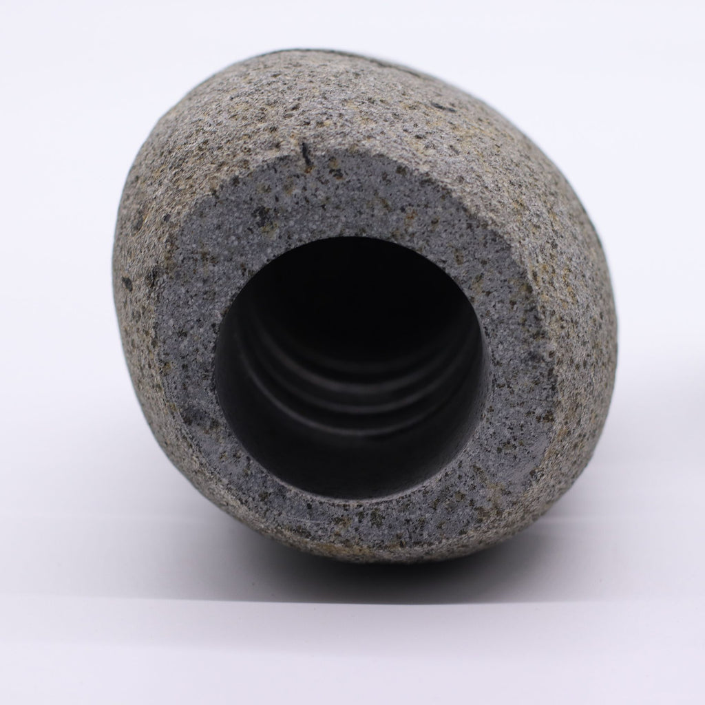 Riverstone Candle Holder - Standing Stone Cut 9x20cm – view 3
