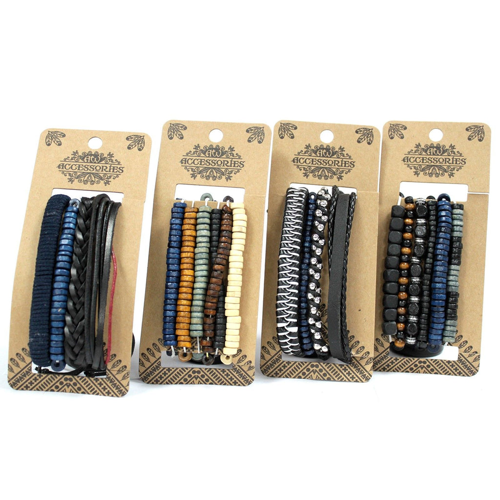 Men's Bracelet Set - Moody & Blue, 4 Pieces – view 3