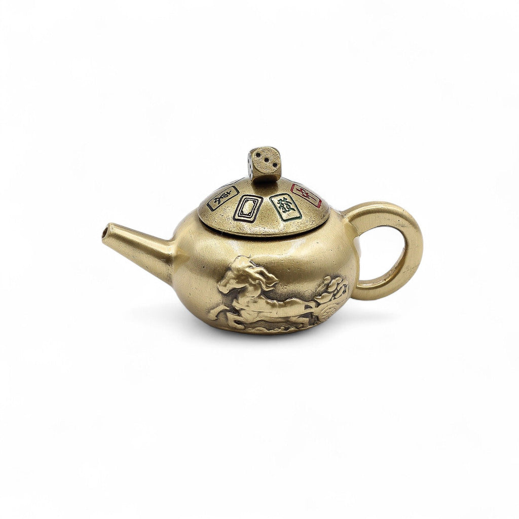 Feng Shui Lucky Teapot Spinner with Dice Lid – view 4