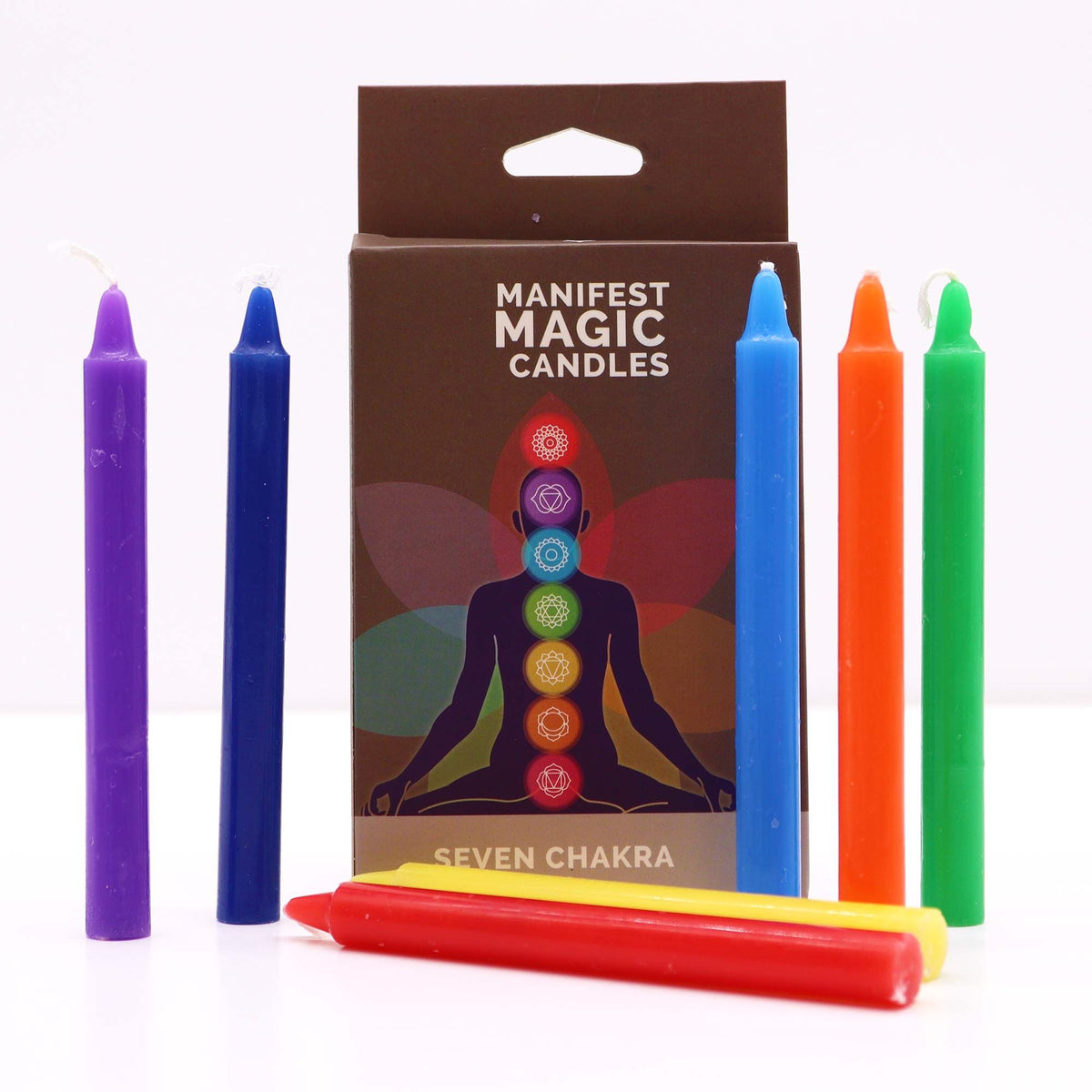 Seven Chakra Manifest Candles Pack of 7