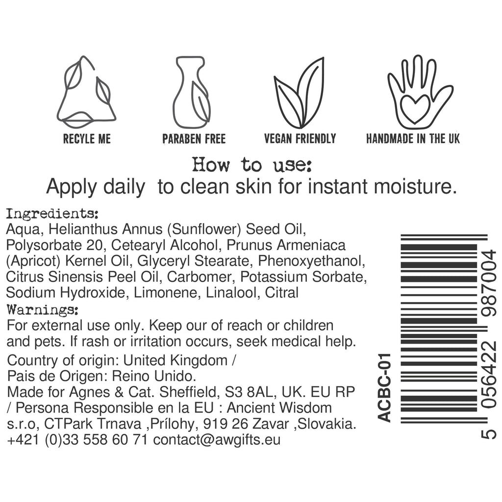 Agnes + Cat Hand & Body Cream - Clementine - 300ml – view 2