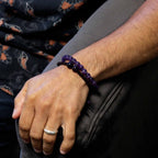 Amethyst Double Power Bracelet Set – view 3