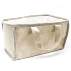 Large Jute Shopping Basket 33x18x20cm Natural – view 5