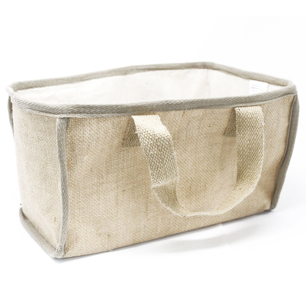 Large Jute Shopping Basket 33x18x20cm Natural – view 5