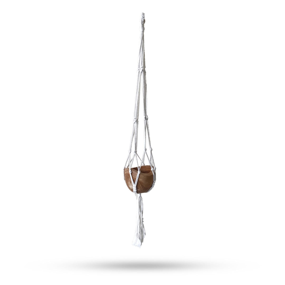Macrame Plant Hanger for Medium Pots - Natural