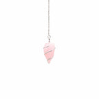 Raw Gemstone Pendulum - Rose Quartz – view 3