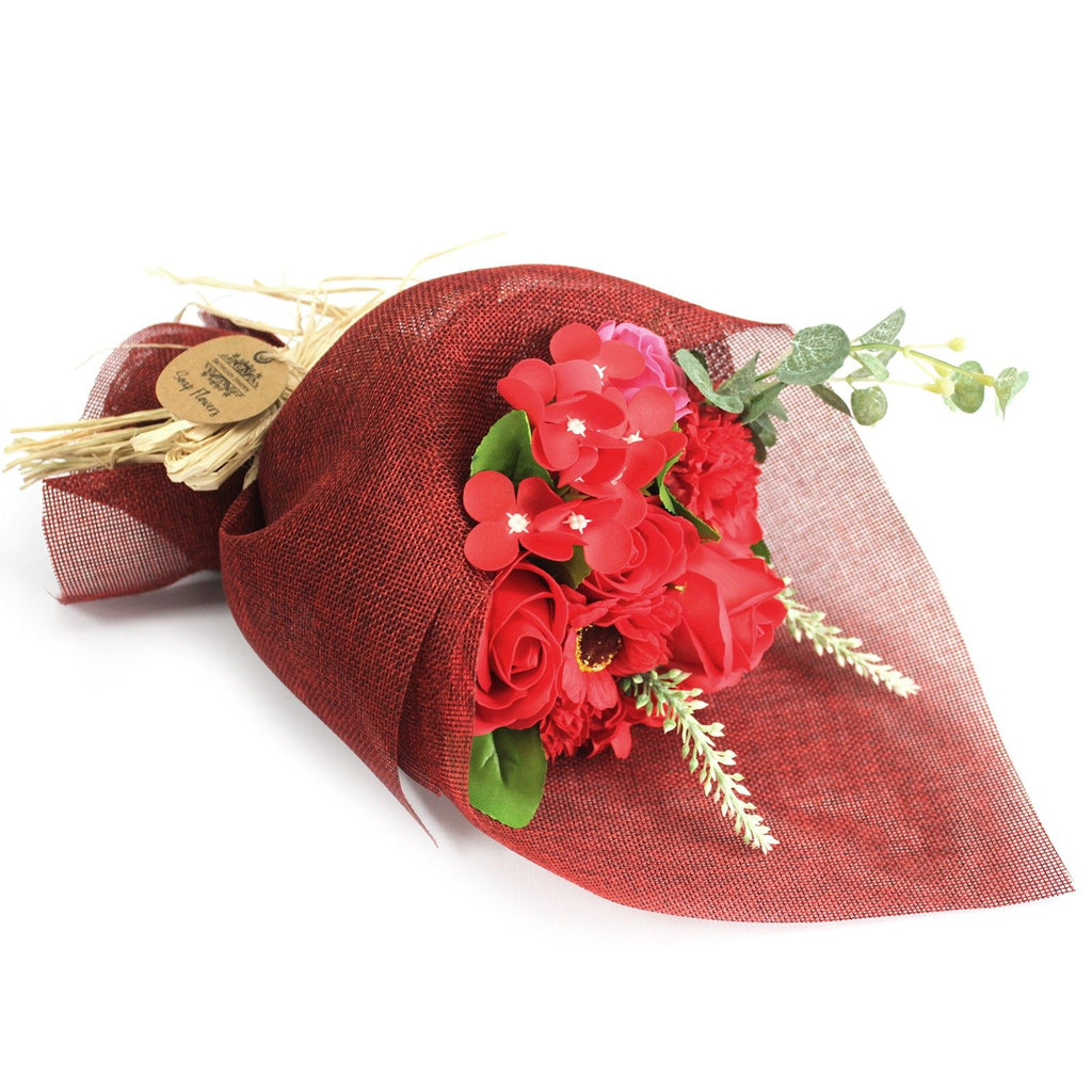 Standing Soap Flower Bouquet - Red – view 2