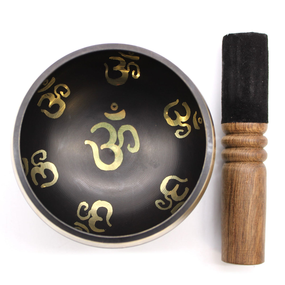 Yoga Om Singing Bowl Gift Set 9cm – view 6