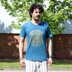 Nomad Sari Stonewashed T-Shirt - Mandala - Blue - Medium – view 2
