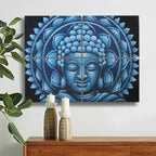 Blue Buddha Mandala Brocade, Set of 4 - 30 x 40cm – view 3