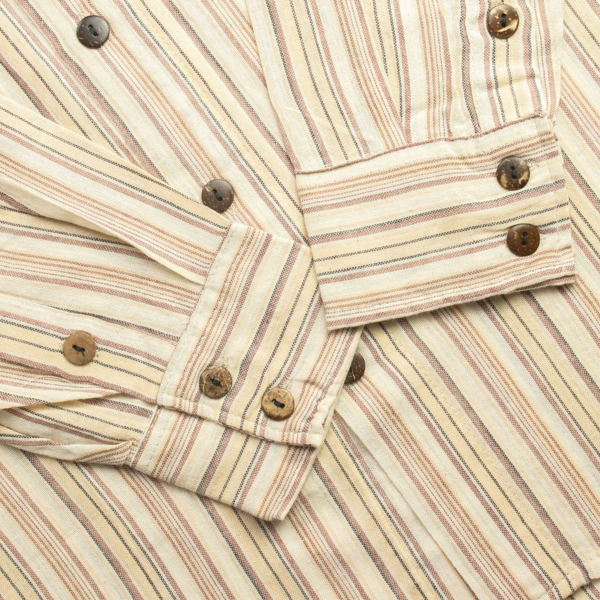 Nomad Sari Grandad Shirt - Brown Beige - XL – view 9