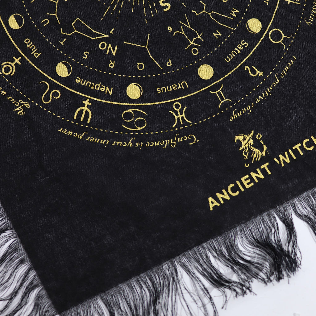 Ancient Witch All Seeing Eye Pendulum Cloth - Black & Gold – view 2