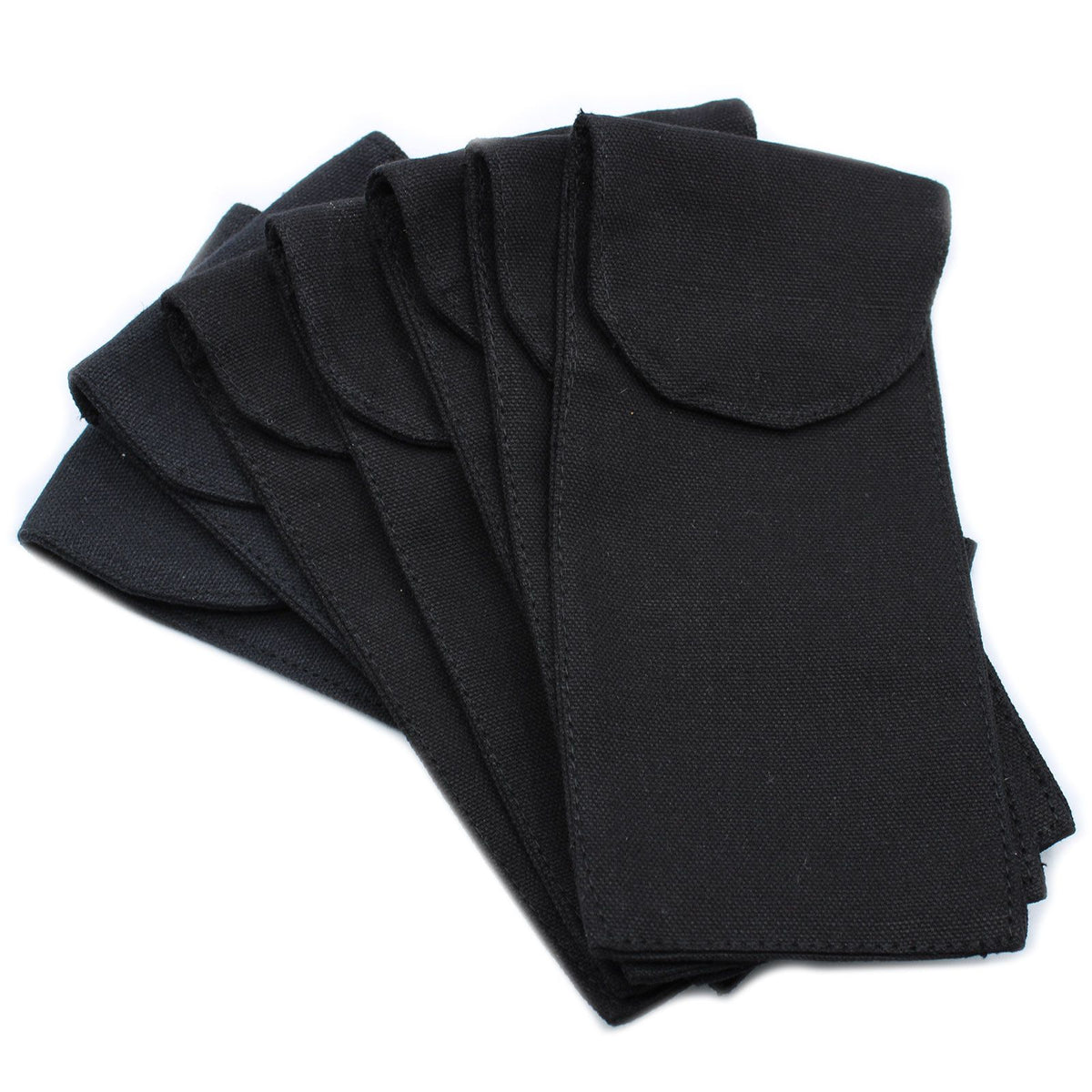 Cotton Pouch for Gemstone Rollers - Black