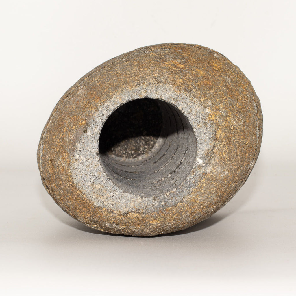 Riverstone Candle Holder - Standing Stone Cut 10x13x22cm – view 2