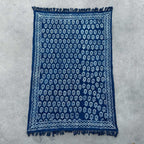 Handmade Indigo Throw - 170x120cm - Chhota Flower