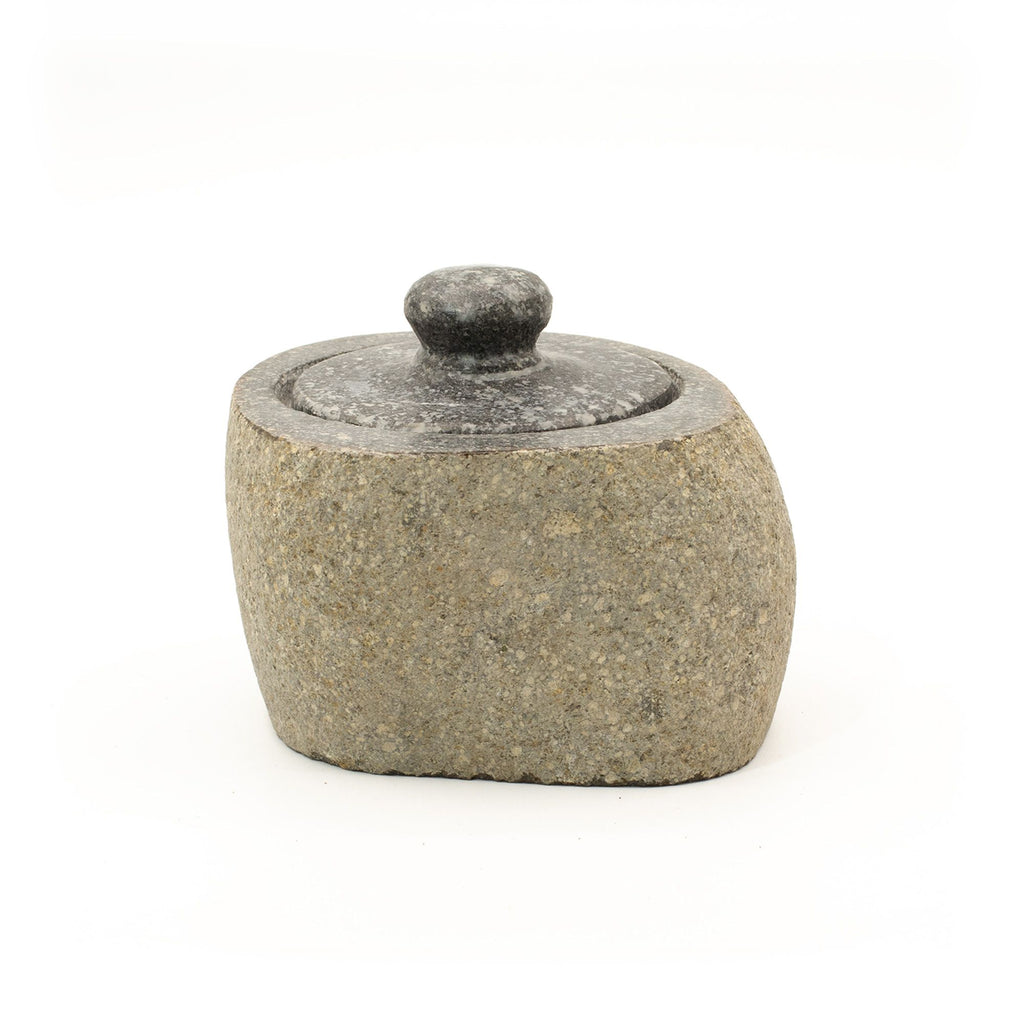 Natural Riverstone Grounding Pot - Small - approx 9x7cm – view 10