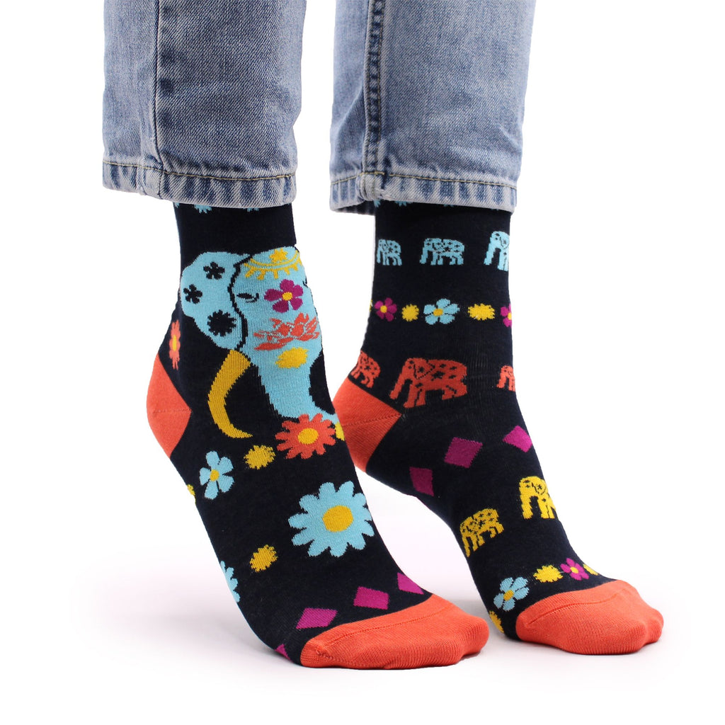 Hop Hare Bamboo Socks Lucky Elephant Print (36-40) – view 4