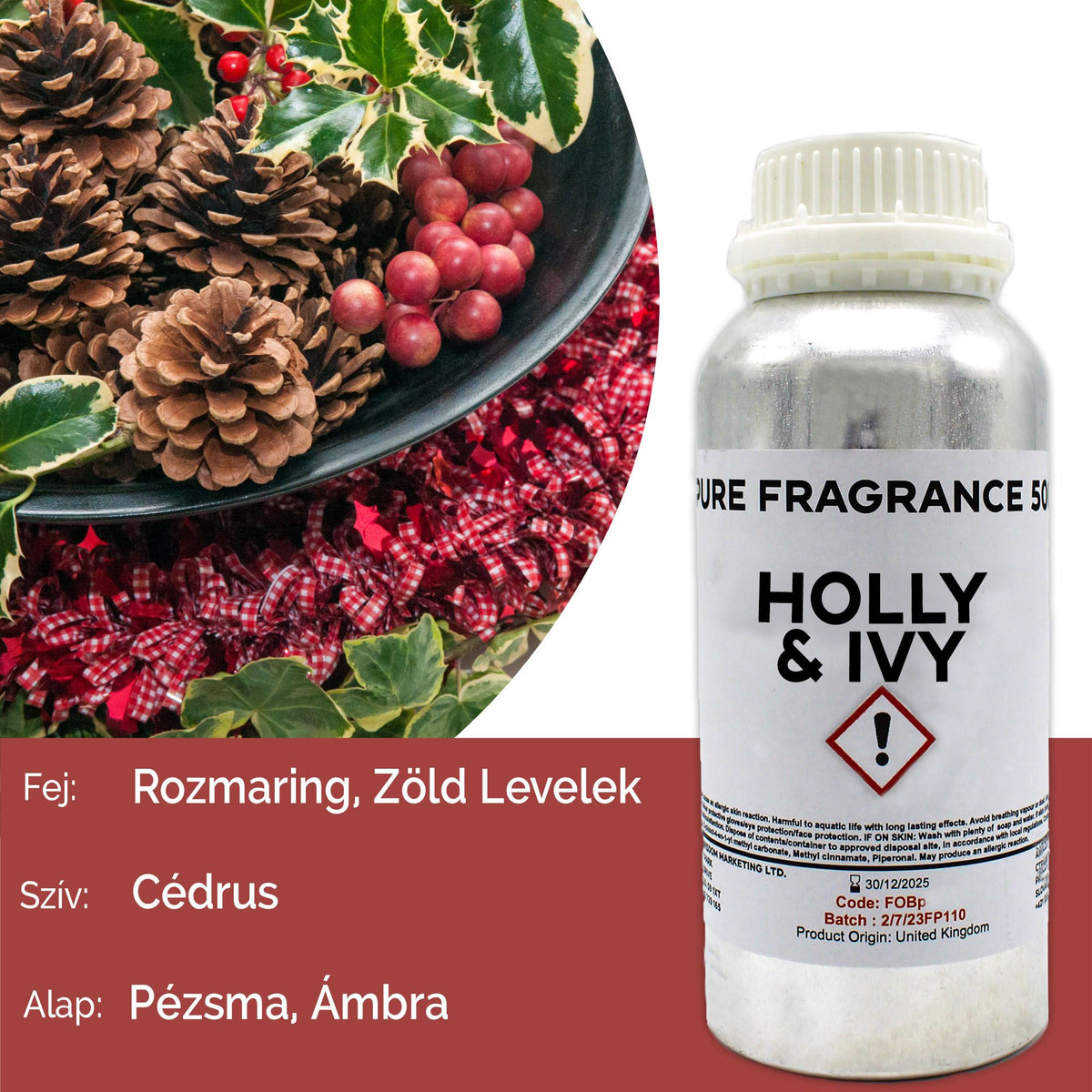 Holly and Ivy Pure Fragrance Oil - 500ml – view 5