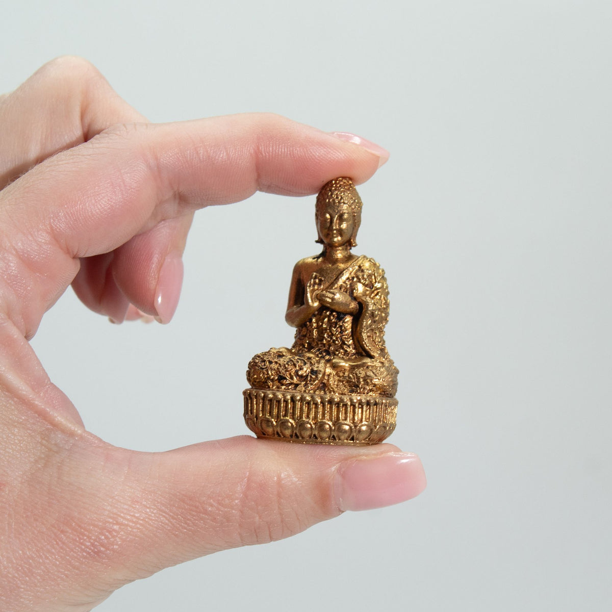 Brass Buddha Miniature Statue - 48mm – view 2