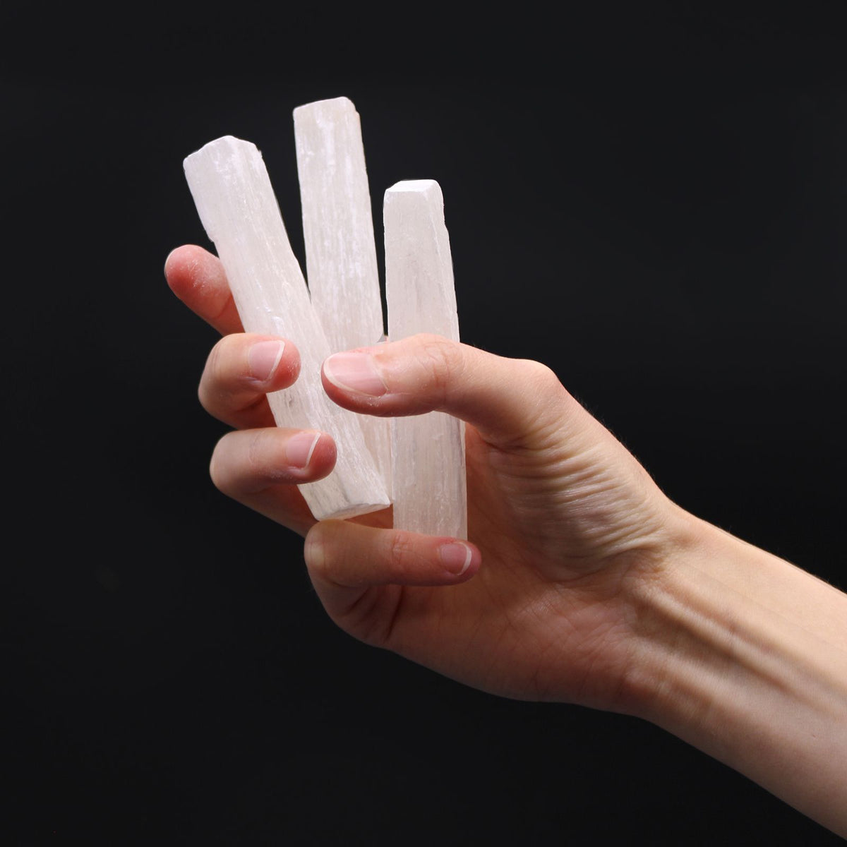 Raw Selenite Stick - Natural Crystal 7-10 cm – view 3