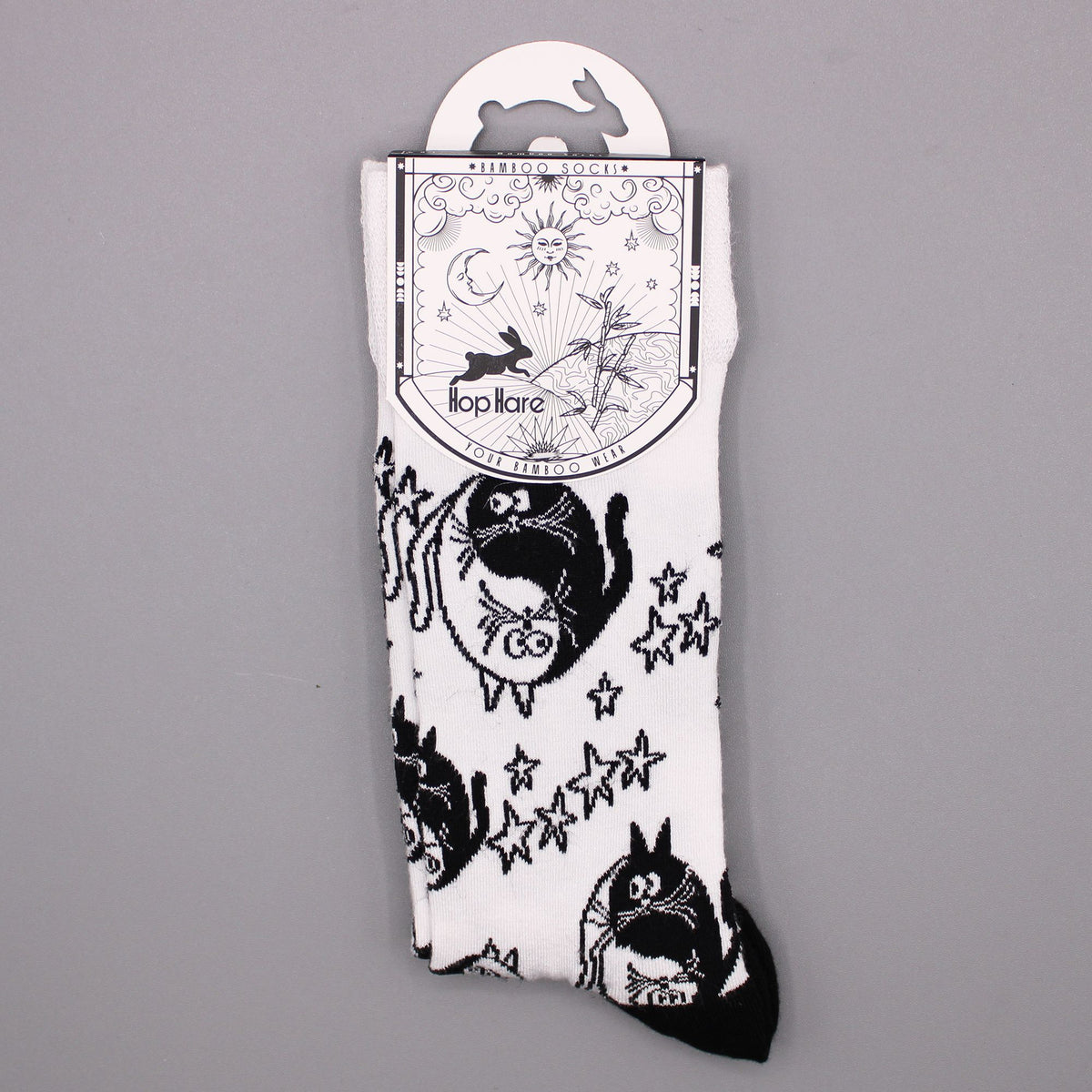 Hop Hare Bamboo Socks (36-40) - Ying Yang – view 7