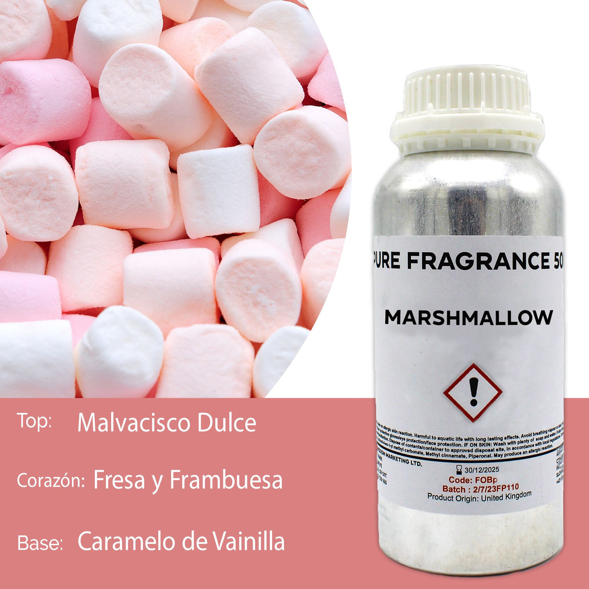 Marshmallow Pure Fragrance Oil - 500ml – view 7