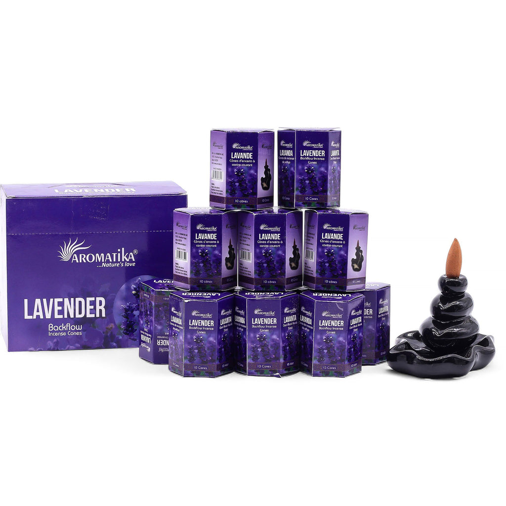 Aromatika Lavender Backflow Incense Cones Pack of 10 – view 2