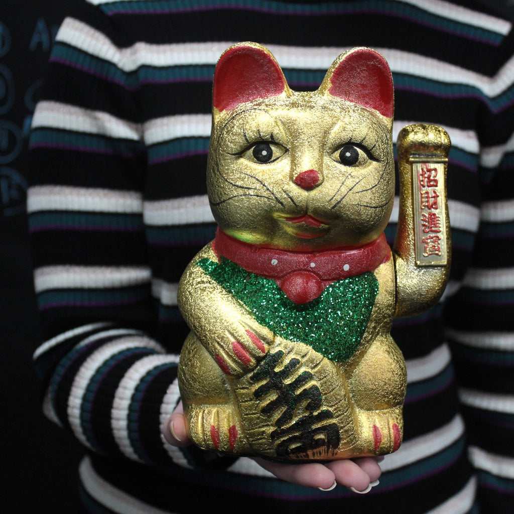 Large Waving Money Cat, Battery-Operated – view 2