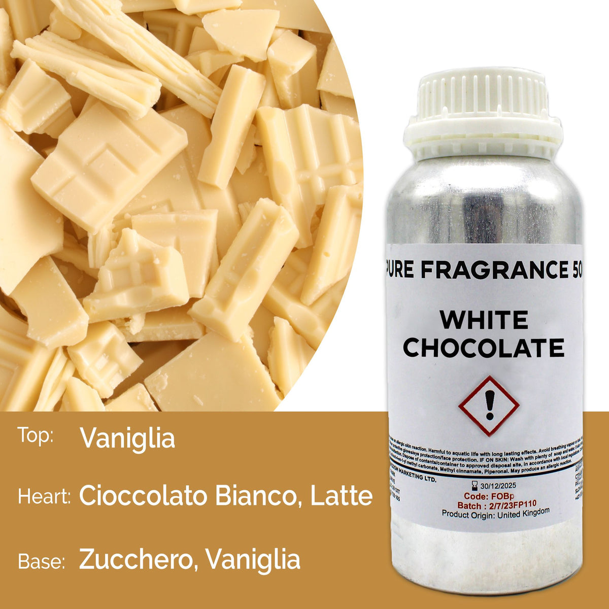 White Chocolate Pure Fragrance Oil - 500ml – view 4
