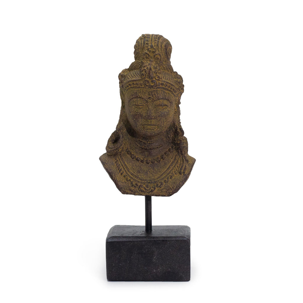 Lucky Java Princess Statue on Stand, Grey – view 2