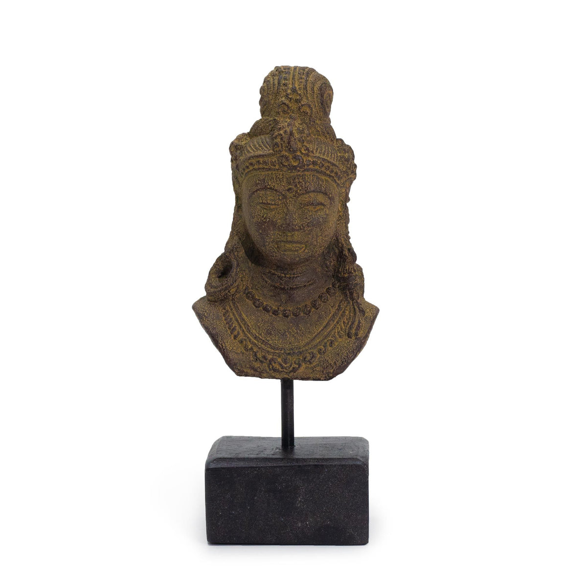 Lucky Java Princess Statue on Stand, Grey – view 2