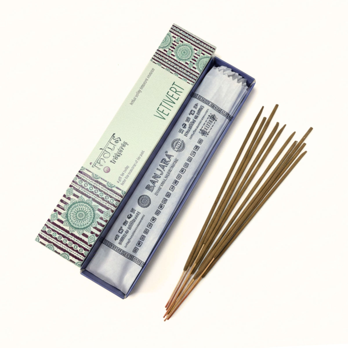 Indus Treasures Vetivert Incense Sticks 15g – view 4