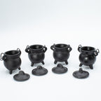 Extra Small Cast Iron Cauldrons 5x7cm Set of 4 – view 2