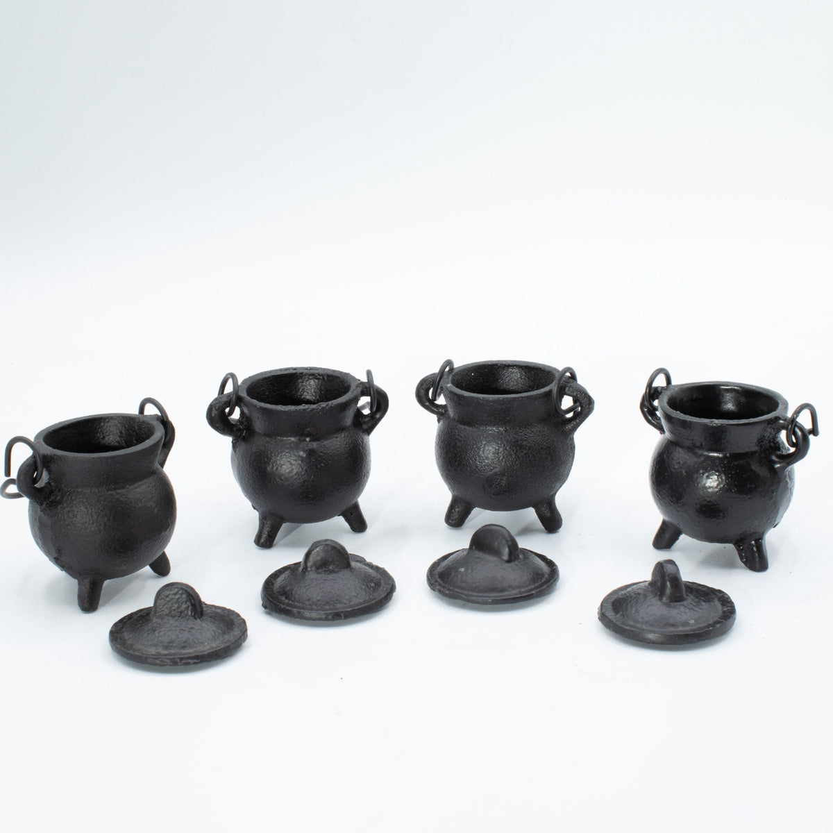 Extra Small Cast Iron Cauldrons 5x7cm Set of 4 – view 2
