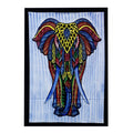 Handbrushed Cotton Wall Hanging - Elephant