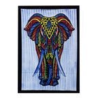 Handbrushed Cotton Wall Hanging - Elephant