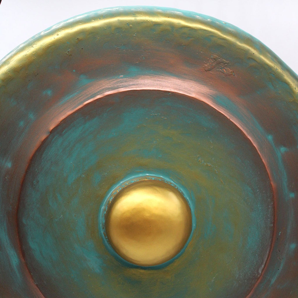 Medium Gong in Greenwash Stand - 50cm
