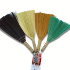 Seagrass Fan Broom Set of 4 - Mixed Colours – view 3