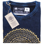Nomad Sari Stonewashed Cotton T-Shirt – Mandala – Blue – Large – view 2