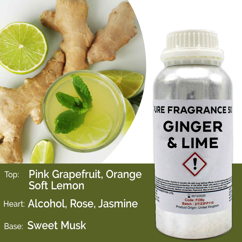 Ginger & Lime Pure Fragrance Oil - 500ml – view 8