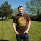 Nomad Sari Stonewashed T-Shirt - Sun & Zodiac - Brown - XL – view 4