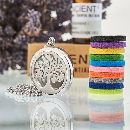 Aromatherapy Diffuser Necklace - Tree of Life 30mm – view 2