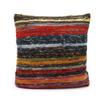 Rag Rug Cushion Cover - Natural Greens - 40x40cm – view 3