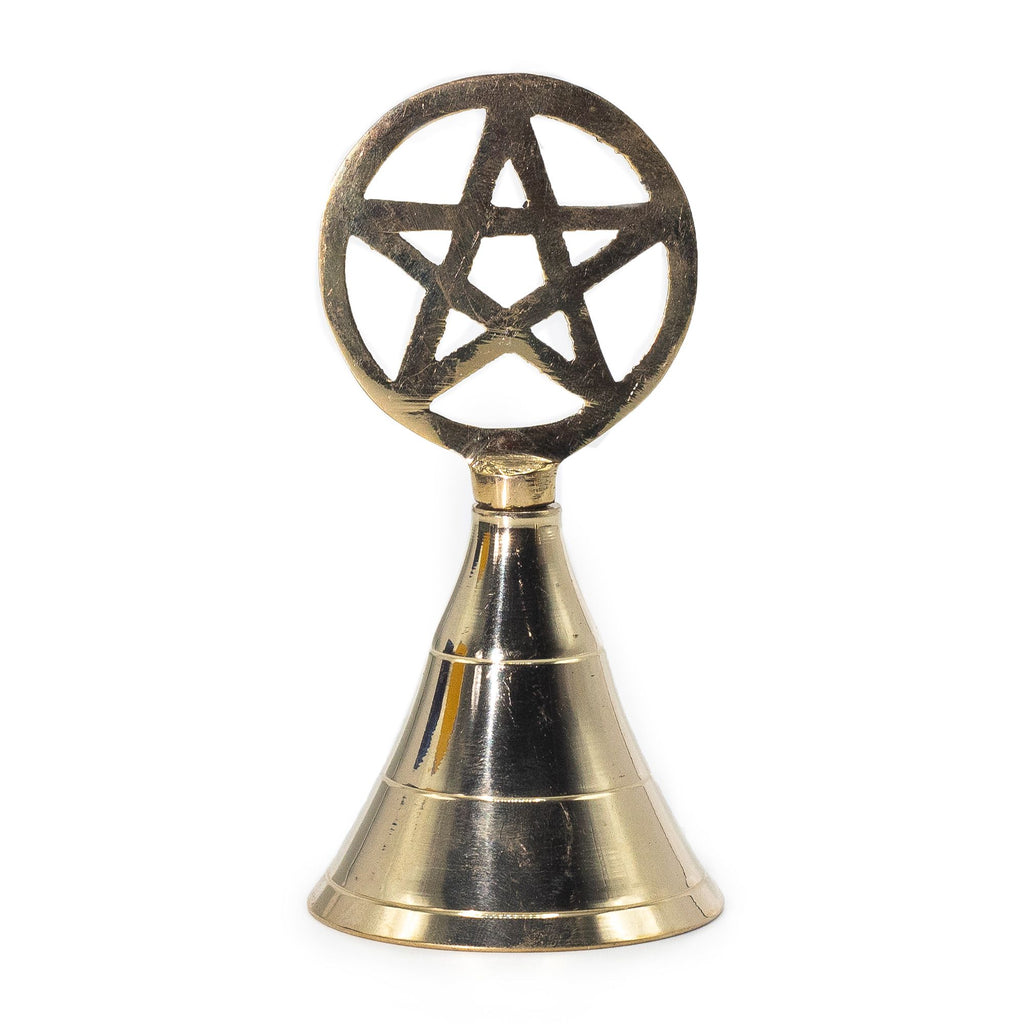 Brass Altar Bell with Pentagram
