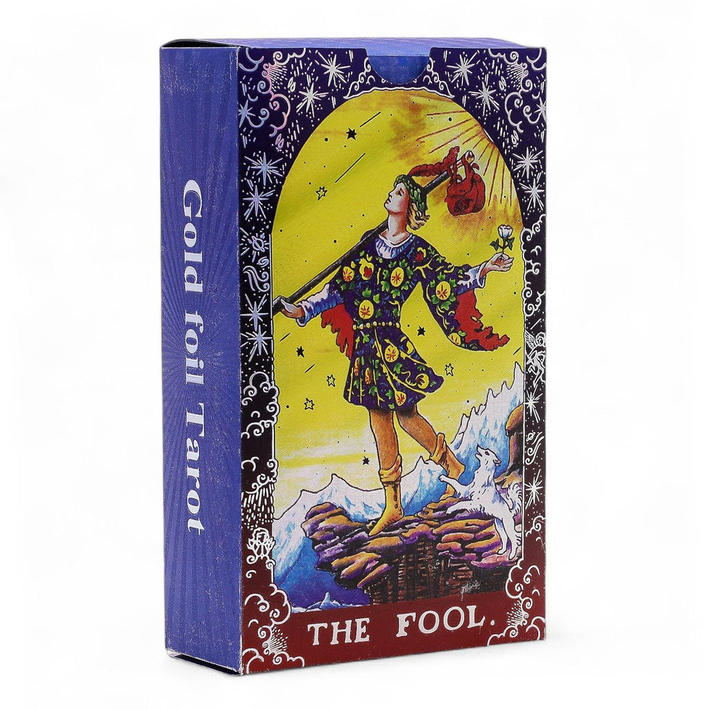 Mandala Blue Foil Tarot Card Set with Booklet – view 4