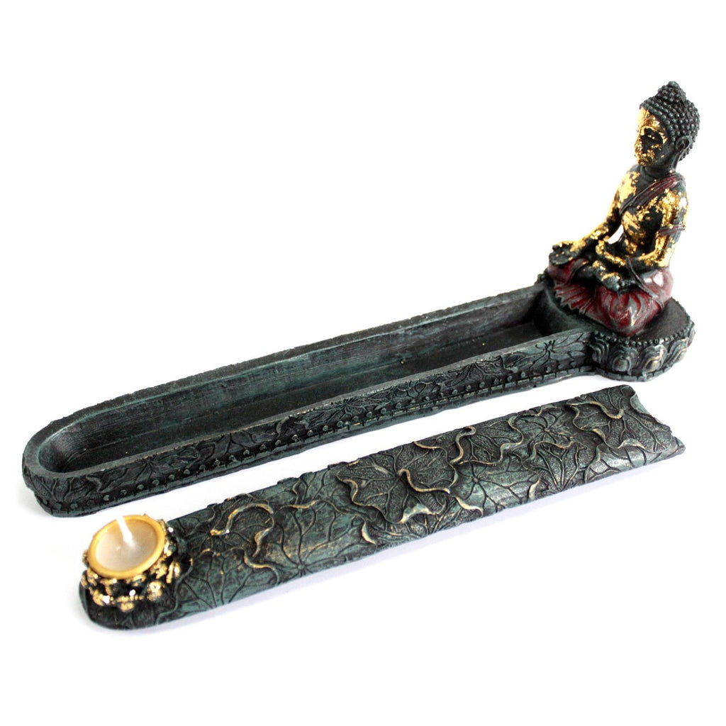 Antique Buddha Incense Burner and Box – view 5